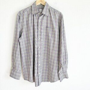 Peter Millar Shirt Plaid Long Sleeve Button Down Golf Preppy